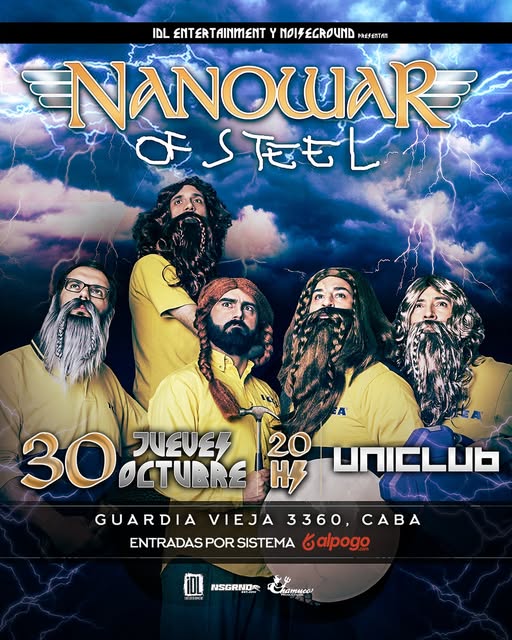 Nanowar of Steel llega Argentina en octubre 2025