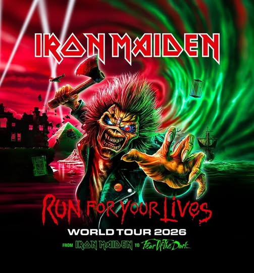 Iron Maiden anuncia su gira europea Run For Your Lives 2026: primeras fechas confirmadas