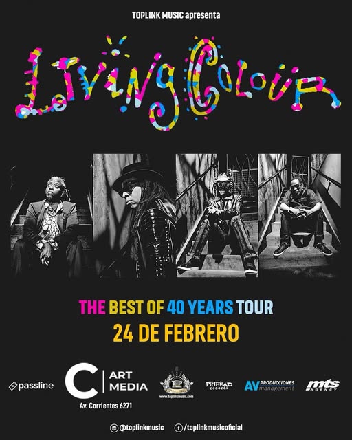 Living Colour celebra 40 años de revolución sonora en Buenos Aires
