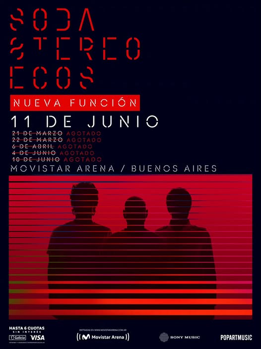 Soda Stereo regresa con “Ecos”: nueva función tras agotar cinco shows en un día