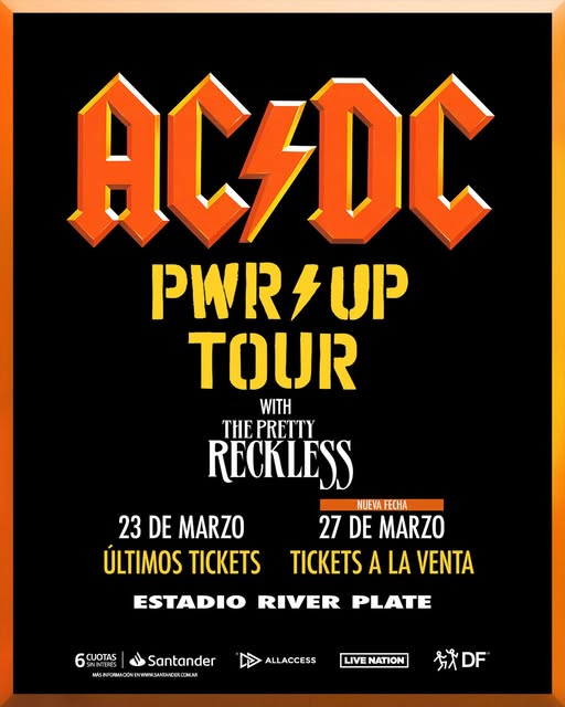 AC/DC anuncia nueva fecha en River Plate junto a The Pretty Reckless