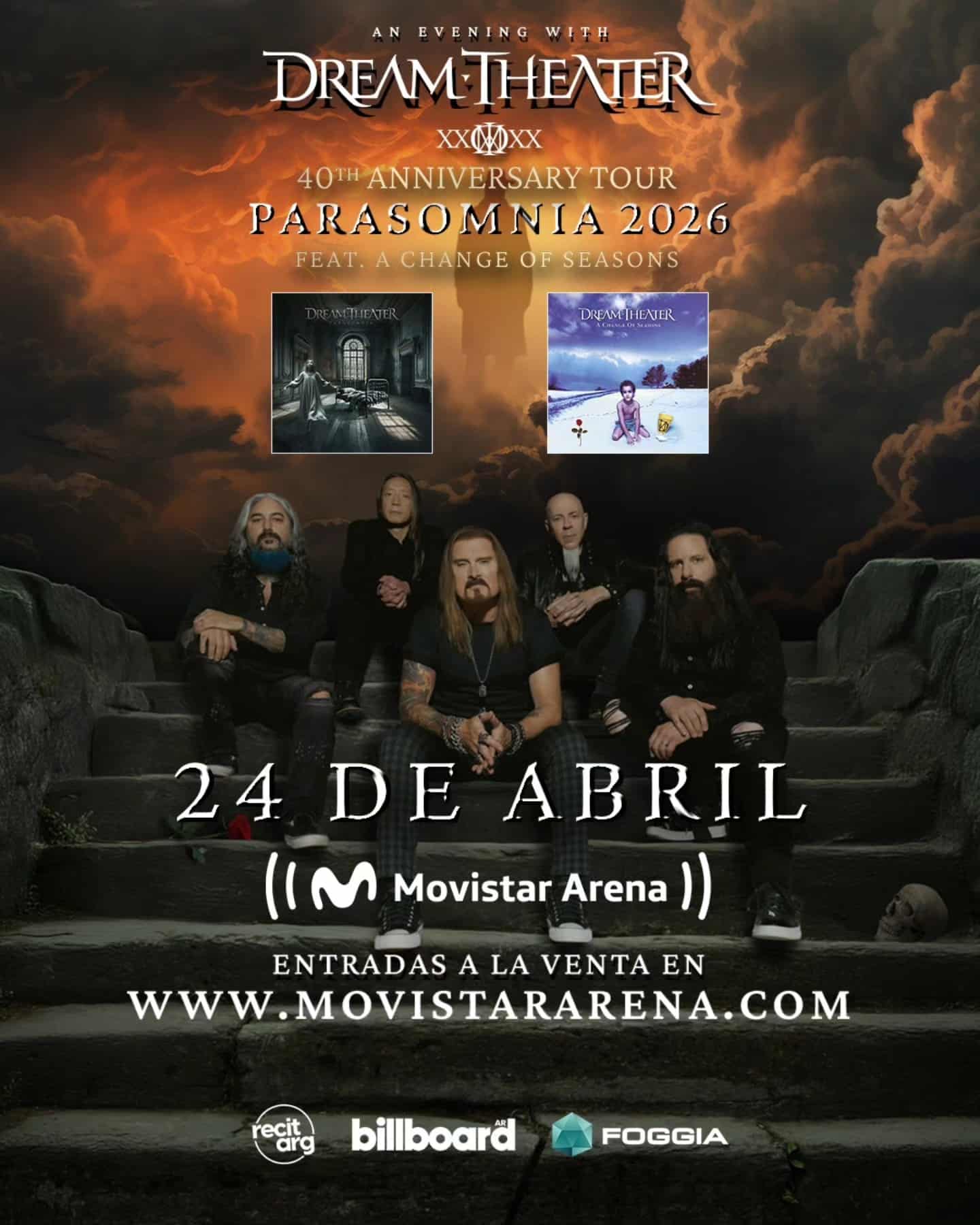 Dream Theater regresa a Buenos Aires con un show histórico para celebrar 40 años de carrera