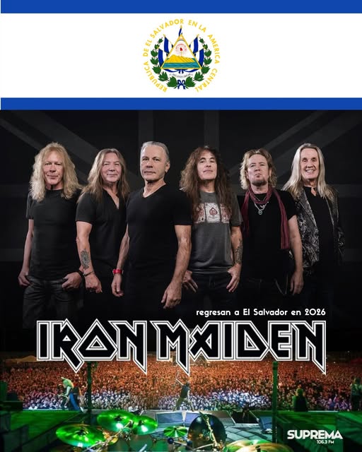 Iron Maiden vuelve a El Salvador en 2026
