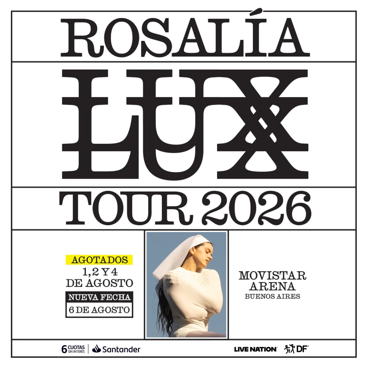 Rosalía vuelve a hacer historia en Argentina: cuatro noches en el Movistar Arena