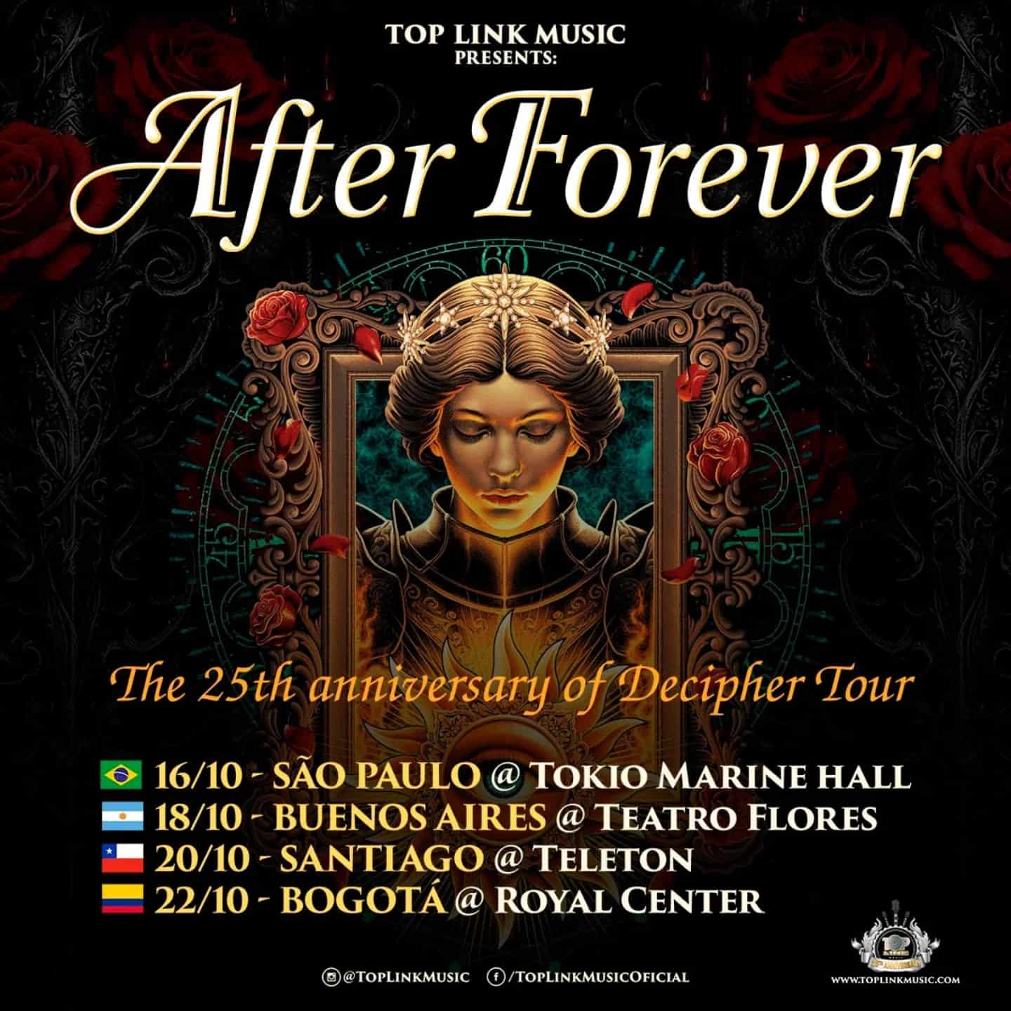 After Forever regresa a Sudamérica en octubre
